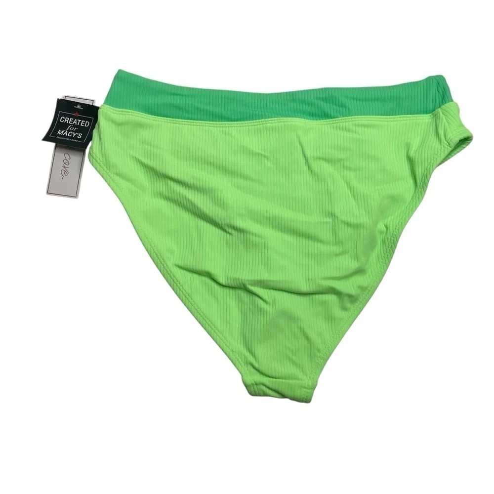 Salt + Cove Green Colorblock Bikini Bottoms Mint Medium New